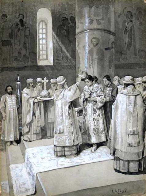 Венчание и принятие царского титула Иоанном IV
