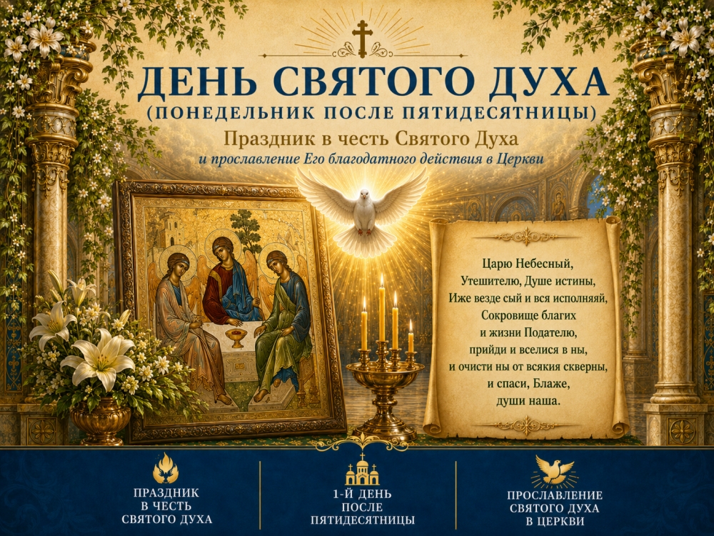 Фреска. Святой Дух на престоле. Рильский монастырь