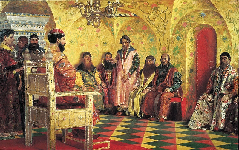 Михаил Фёдорович на собрании боярской думы 